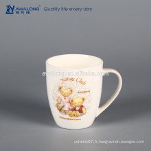 Sweet bear Customized Brand Logo White promotion mug